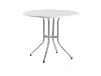 VARIOUS table, Ø1100x900 mm, silver, white