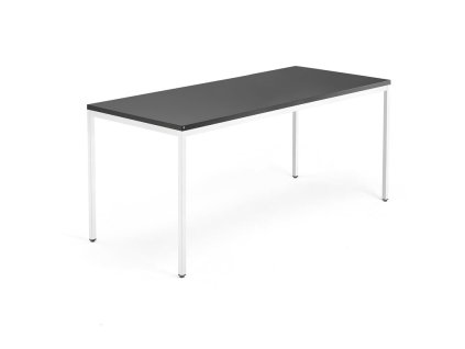 QBUS Büroschreibtisch, 1800x800 mm, schwarz/weiß
