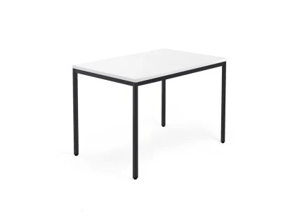 Office desk QBUS, 1200x800 mm, white/black