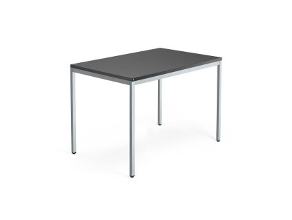 Office desk QBUS, 1200x800 mm, black/silver