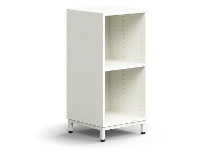 QBUS bookcase, 1 shelf, on legs, 868x400x400 mm, white