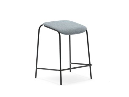 ATTEND chair, black, grey-blue