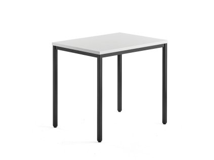 QBUS table, 800x600 mm, black, white