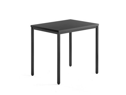 QBUS table, 800x600 mm, black, black