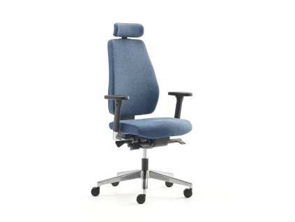 WATFORD office chair, dark blue fabric