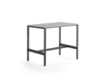 VARIOUS Tisch, 1400x800x1050 mm, schwarze Basis, hellgraue Platte