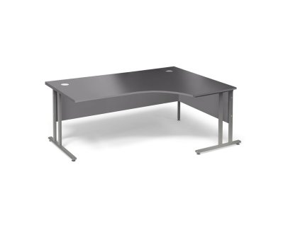 Office desk FLEXUS, right corner, 1800x1200 mm, gray