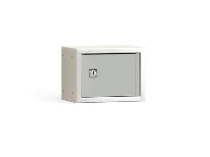 Schrank für persönliche Gegenstände CUBE, grau, 150x200x150 mm