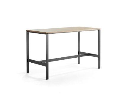 VARIOUS table, 1800x800x1050 mm, black, oak