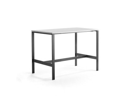 VARIOUS table, 1600x800x1050 mm, black base, white top
