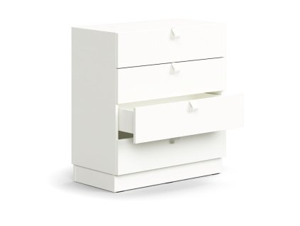 QBUS drawer container, with plinth, with handle, 868x800x400 mm, white
