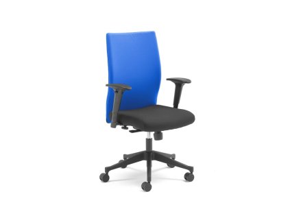 Kancelářská židle se snímatelným potahem MILTON, modrá / černá