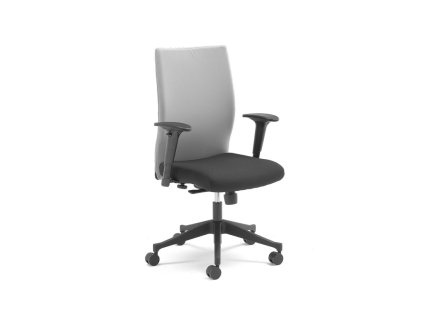 Office chair with removable cover MILTON, gray / black