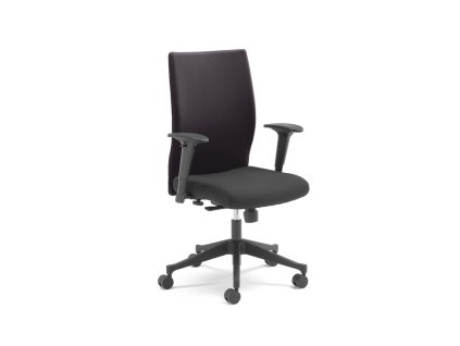 Office chair with removable cover MILTON, black / black