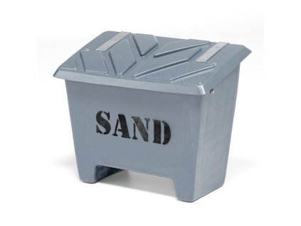 Pojemnik na piasek, 130 L, szary