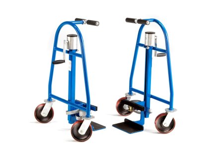Device for transporting large objects, load capacity 600 kg, lift 300 mm