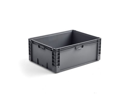 Plastic crate AJ EURO, 123 L, 800x600x320 mm