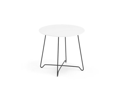 Couchtisch IRIS, Höhe 460 mm, schwarz / weiß