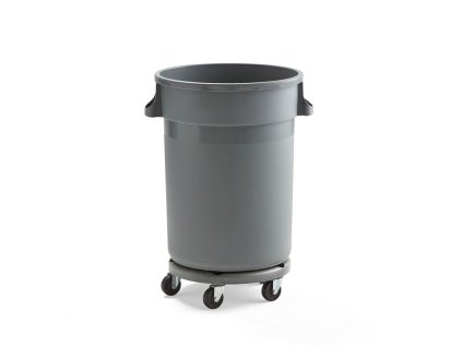 DOUGLAS hulladéktartály, kocsival, 120 L, szürke