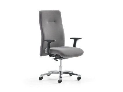 BRADFORD office chair, gray fabric