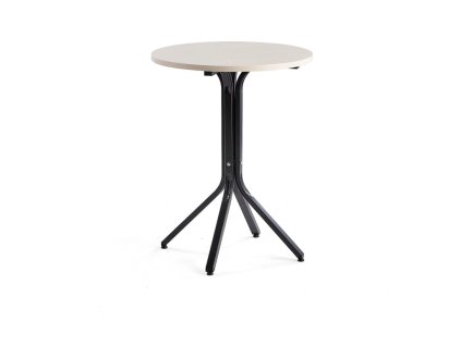 VARIOUS table, Ø700x900 mm, black, birch