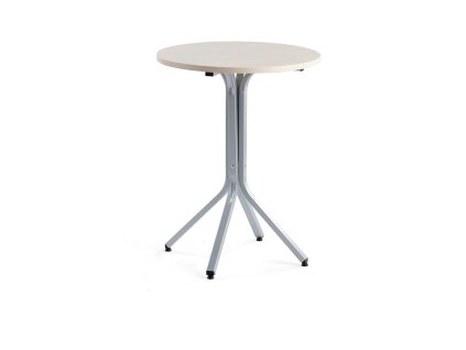 VARIOUS table, Ø700x900 mm, silver, birch