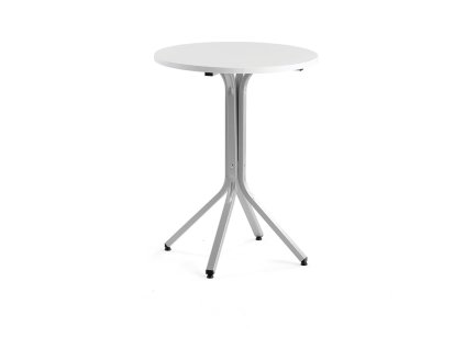 VARIOUS table, Ø700x900 mm, silver, white