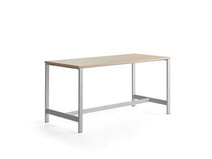 VARIOUS table, 1800x800x900 mm, silver, oak