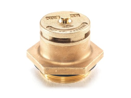 Brass valve for barrels in vertical position