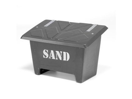 Pojemnik na piasek, 250 L, czarny