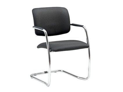Conference chair Simcoe SIMCOE, stackable, black / chrome