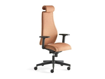 LANCASTER office chair, high back, copper