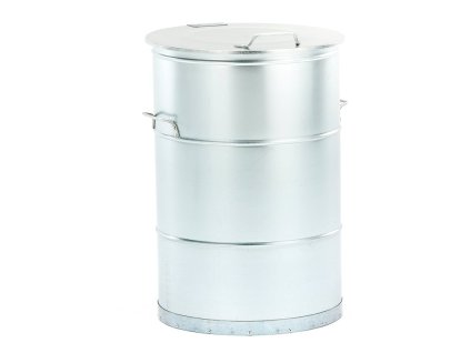 Pojemnik metalowy na odpady palne LISTON, 160 L, ocynkowany