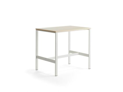 VARIOUS table, 1200x800x1050 mm, white, birch