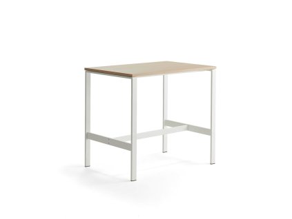 Stół VARIOUS, 1200x800x1050 mm, biały, dąb
