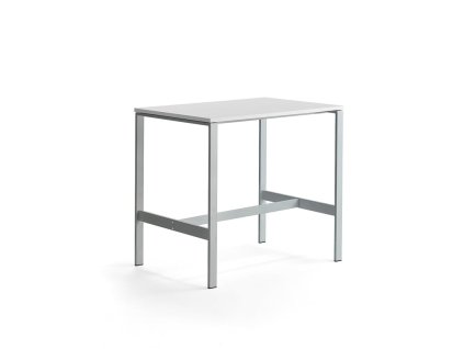 VARIOUS table, 1200x800x1050 mm, silver, white