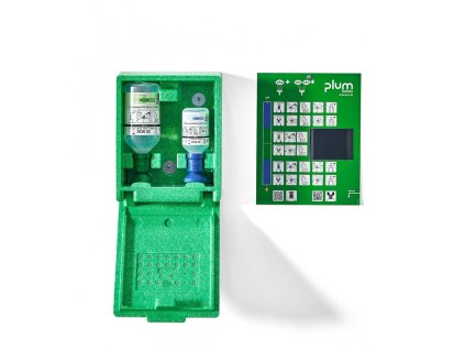 Wall cabinet with eyewash solutions, 300x240x130 m