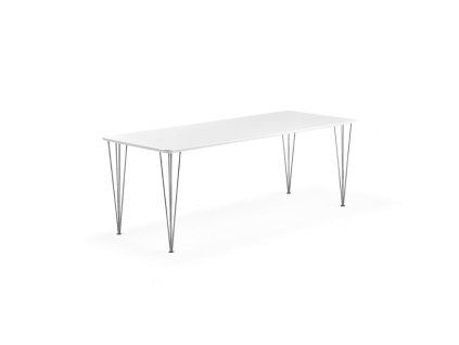 Esstisch ZADIE, mit HPL-Oberfläche B 2000 x T 800 x H 735 mm, weiß