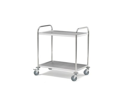 METRO stainless steel trolley, 2 shelves, 845x525 mm