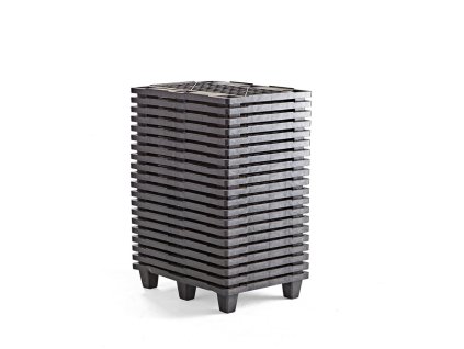 Stackable plastic pallets, half, 800x600 mm, 20 pcs
