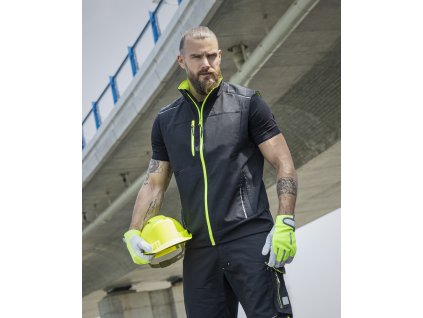 Vesta softshellová ARDON®VISION , čierno-žltá XS (Size XS)