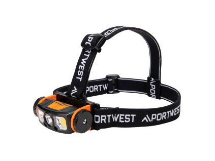 LED motion sensor USB head light (Color Black/Orange)