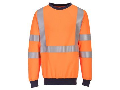 Modaflame Knit HVO FR Sweatshirt (Color Orange, Size XL)
