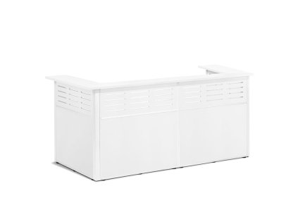 TREAT reception desk, 4 sections, U shape, white