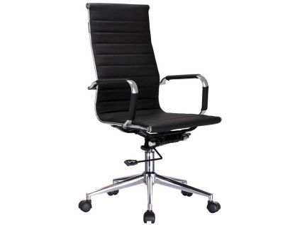 Arianna office chair, eco-leather, black