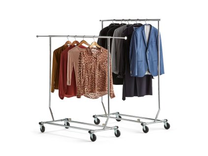 AGATE Klappbarer Kleiderwagen, Tragkraft 100 kg