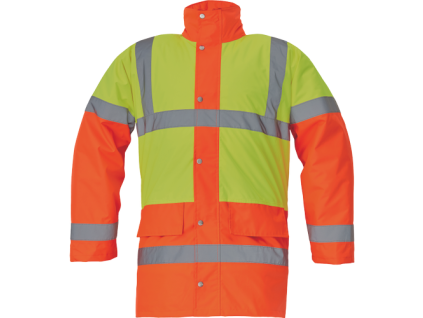 SEFTON bunda žltá/oranžová 4XL