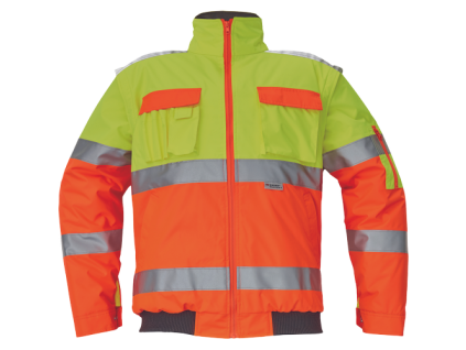 CLOVELLY pilot jacket HV S (Barva yellow, Size 8)