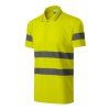 HV Runway Polo Shirt unisex fluorescent (Color yellow, Size 3XL)