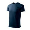 Basic T-shirt men’s - Neutral & Classic (Color navy blue, Size 5XL)